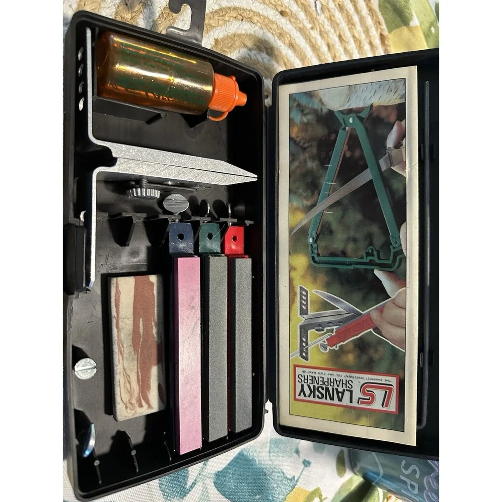 Lansky Standard Precision 3-Stone Knife Sharpening System LKC03 Made In USA